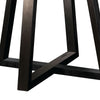 Mika Dining Table | 48" Round Top with Cross Base | Umbra Black