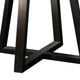 Mika Dining Table | 48" Round Top with Cross Base | Umbra Black