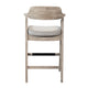 Reno 30" Barstool Chair Set of 2 | Open Cutout Back | Padded Seat | Wheat Brown