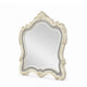 Cheny Dresser Mirror | Arched Crown | Scrolled Trim | Pearl White 45"