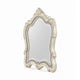Cheny Dresser Mirror | Arched Crown | Scrolled Trim | Pearl White 45"
