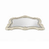 Cheny Dresser Mirror | Arched Crown | Scrolled Trim | Pearl White 45"
