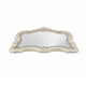 Cheny Dresser Mirror | Arched Crown | Scrolled Trim | Pearl White 45"