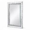 Pali Dresser Mirror | Faux Crystal & Acrylic Diamond Border | 32x47