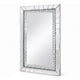 Pali Dresser Mirror | Faux Crystal & Acrylic Diamond Border | 32x47