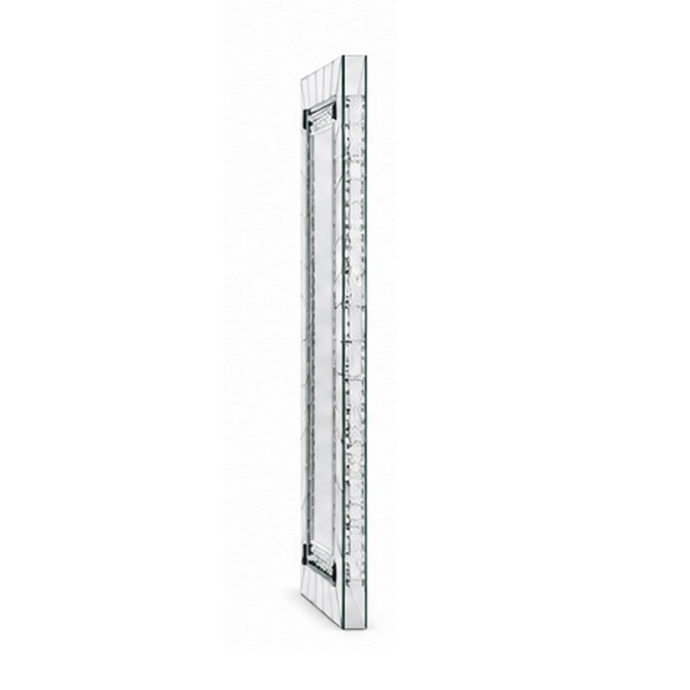 Pali Dresser Mirror | Faux Crystal & Acrylic Diamond Border | 32x47