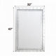 Pali Dresser Mirror | Faux Crystal & Acrylic Diamond Border | 32x47