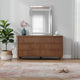 Pali Dresser Mirror | Faux Crystal & Acrylic Diamond Border | 32x47