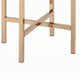 Dika 2pc Vanity Mirror & Stool Set | Faux Leather Seat | White & Gold