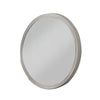 Aren Dresser Mirror | Molded Bordered Frame | White Wood | 35" Round