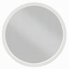 Aren Dresser Mirror | Molded Bordered Frame | White Wood | 35" Round