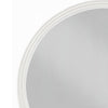 Aren Dresser Mirror | Molded Bordered Frame | White Wood | 35" Round