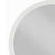 Aren Dresser Mirror | Molded Bordered Frame | White Wood | 35" Round