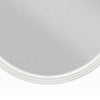 Aren Dresser Mirror | Molded Bordered Frame | White Wood | 35" Round