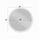 Aren Dresser Mirror | Molded Bordered Frame | White Wood | 35" Round