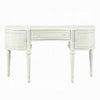 Dorie 2pc Vanity Desk & Flip-Top Mirror Set | Drawer | 2 Cabinets | Ivory