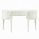 Dorie 2pc Vanity Desk & Flip-Top Mirror Set | Drawer | 2 Cabinets | Ivory
