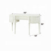 Dorie 2pc Vanity Desk & Flip-Top Mirror Set | Drawer | 2 Cabinets | Ivory