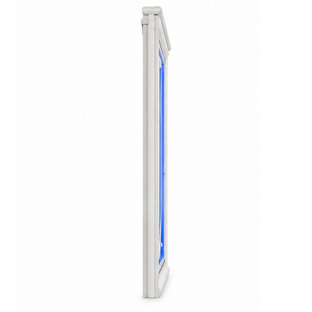 Rara Dresser Mirror w Blue LED | Rectangular L&scape Pearl White 36x47