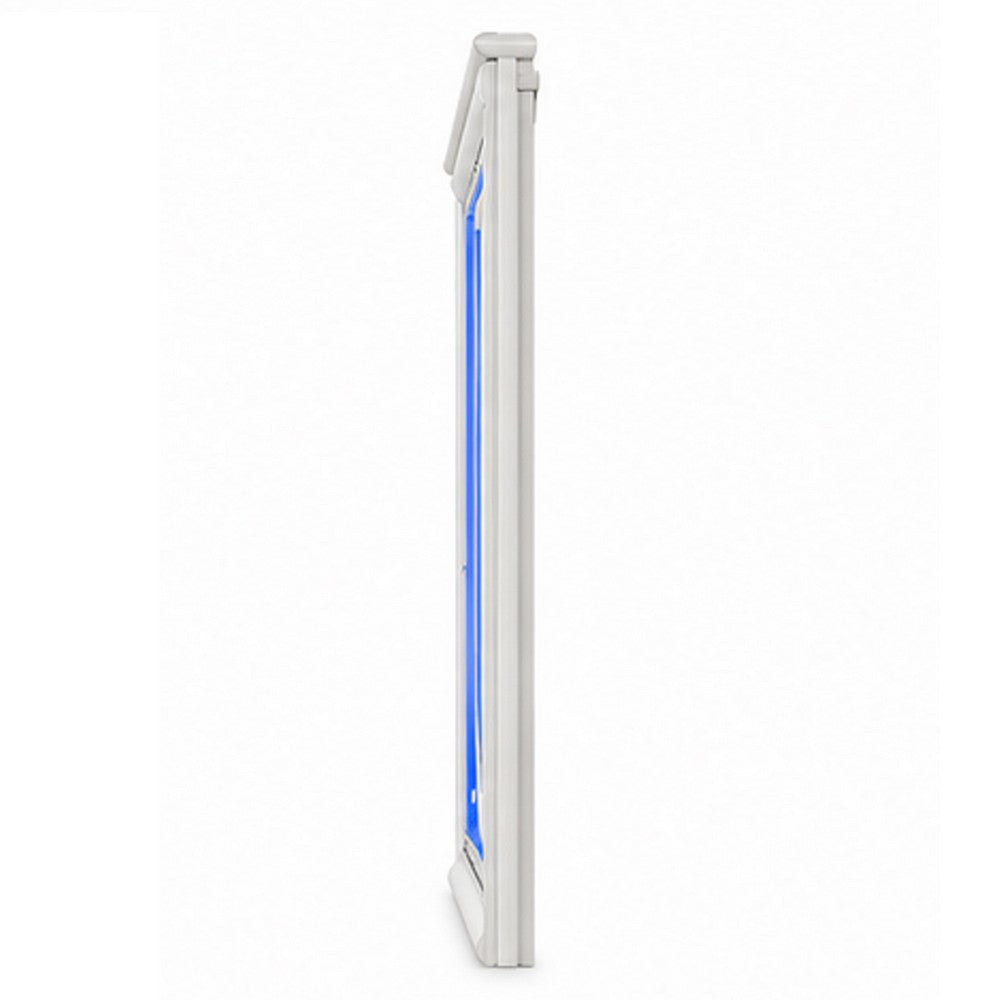 Rara Dresser Mirror w Blue LED | Rectangular L&scape Pearl White 36x47
