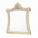 Willa LED Dresser Mirror | Crown Top | Nailed Beige Velvet Upholstery 45x48