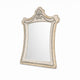 Willa LED Dresser Mirror | Crown Top | Nailed Beige Velvet Upholstery 45x48