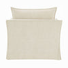 Seya Armchair w 2 Pillows | Slipcover Style | Foam Fill Seat | Beige Linen