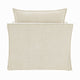 Seya Armchair w 2 Pillows | Slipcover Style | Foam Fill Seat | Beige Linen