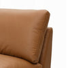 Ridaa Modular Armless Chair | Full Foam Seat | Brown Top Grain Leather