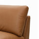 Ridaa Modular Armless Chair | Full Foam Seat | Brown Top Grain Leather
