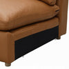 Ridaa Modular Armless Chair | Full Foam Seat | Brown Top Grain Leather