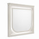 Veda Dresser Mirror w LED | Rectangular L&scape Frame Pearl White 36x45