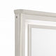 Veda Dresser Mirror w LED | Rectangular L&scape Frame Pearl White 36x45