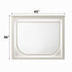 Veda Dresser Mirror w LED | Rectangular L&scape Frame Pearl White 36x45