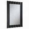 Ishi Dresser Mirror | Vertical Fluted Design | Marble Grain | Black 32x47