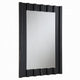 Ishi Dresser Mirror | Vertical Fluted Design | Marble Grain | Black 32x47