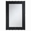 Ishi Dresser Mirror | Vertical Fluted Design | Marble Grain | Black 32x47