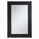 Ishi Dresser Mirror | Vertical Fluted Design | Marble Grain | Black 32x47