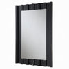 Ishi Dresser Mirror | Vertical Fluted Design | Marble Grain | Black 32x47