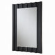 Ishi Dresser Mirror | Vertical Fluted Design | Marble Grain | Black 32x47