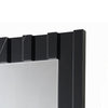Ishi Dresser Mirror | Vertical Fluted Design | Marble Grain | Black 32x47