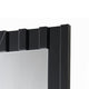 Ishi Dresser Mirror | Vertical Fluted Design | Marble Grain | Black 32x47