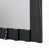 Ishi Dresser Mirror | Vertical Fluted Design | Marble Grain | Black 32x47
