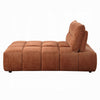 Leya Modular Chaise | Adjustable back | Foam Fill Channeled Coral Red Linen
