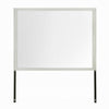 Jisa Dresser Mirror | Rectangular Shape | Framed Design | Beige Wood 38x50