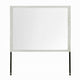 Jisa Dresser Mirror | Rectangular Shape | Framed Design | Beige Wood 38x50