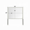 Jisa Dresser Mirror | Rectangular Shape | Framed Design | Beige Wood 38x50