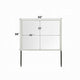 Jisa Dresser Mirror | Rectangular Shape | Framed Design | Beige Wood 38x50