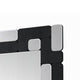 Kia Dresser Mirror | Block Design | Metallic Silver & Black Veneer 32x47