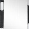 Kia Dresser Mirror | Block Design | Metallic Silver & Black Veneer 32x47